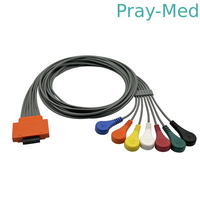 Cable Holter ECG para Cardioline Walk400h 5 7or10 Conector Snap de Chumbo 16pin