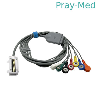 Meditech Cardiup ECG Holter Cable For CardiUP!3 CardiUP!12 7 canais conector snap TPU Jaqueta