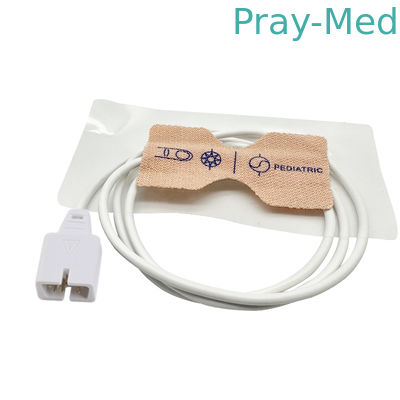 o oxímetro seguro do pulso 7pin sonda o sensor Spo2 pediatra de 0.9m TPU