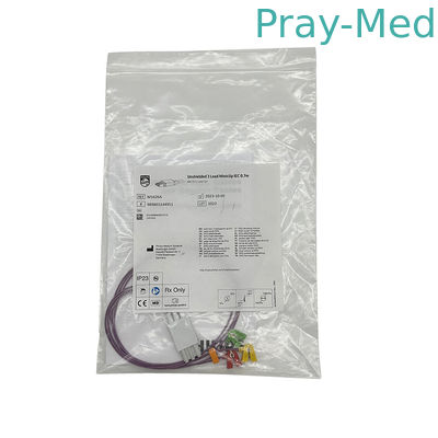 Sete de cabos de ECG neonatal sem blindagem 3 Miniclip de chumbo IEC 0.7m M1626A 989803144951
