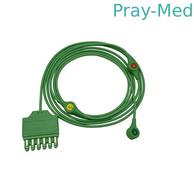 Drager 3 Reutilizavel Leadwire ECG MonoLead Cable ECG Leadwire Snap MS14555