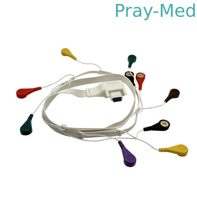 10 Cable Holter ECG do Paciente para Mortara T12 10PIN
