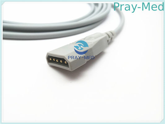 Conector de Pin invasor do cabo 12 da pressão sanguínea do adaptador de Kontron IBP com material de TPU
