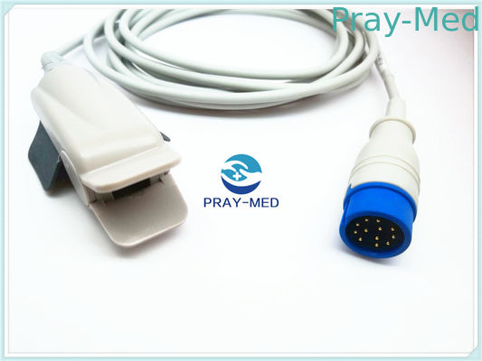 Sensores Spo2 reusáveis do módulo de  para o conector de Pin adulto do grampo 7 do dedo