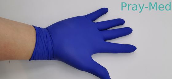 Tamanho livre do S-Xl das luvas do exame do nitrilo do pó descartável para o uso médico