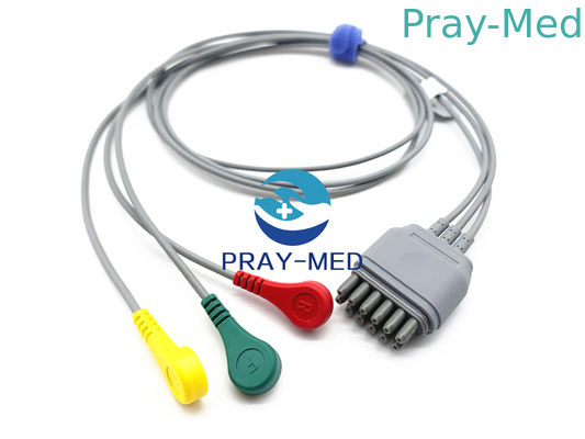 ligação Ecg Holter Cable For Telemetry Transmitter IT20/IT20ES de 102cm Edan 3