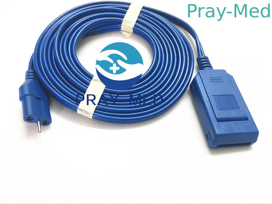 Cabo paciente da placa da diatermia do PVC 3m para a almofada da terra de Electrosurgical