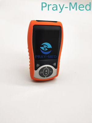 oxímetro Handheld do pulso do equipamento médico de 250bpm SPO2 4AAA com temperatura
