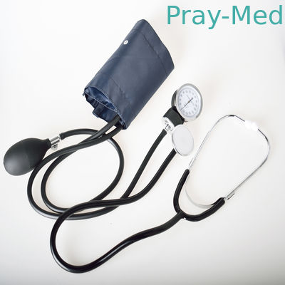 Sphygmomanometer portátil do látex da liga de alumínio com Stethscope