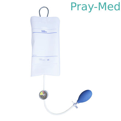 Saco reusável 500ml 1000ml 3000ml da infusão da pressão dos acessórios de nylon do ventilador
