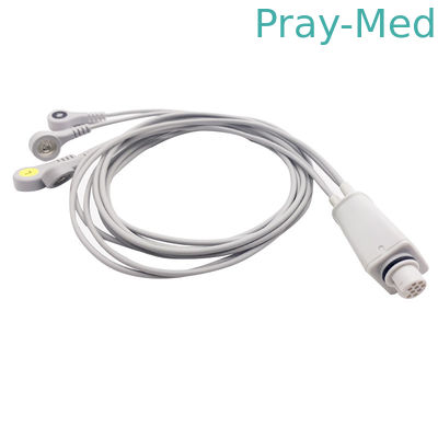 O Leadwire de ECG ajustou 4 a ligação 3ft Fukuda Denshi para LX-7120 7230N