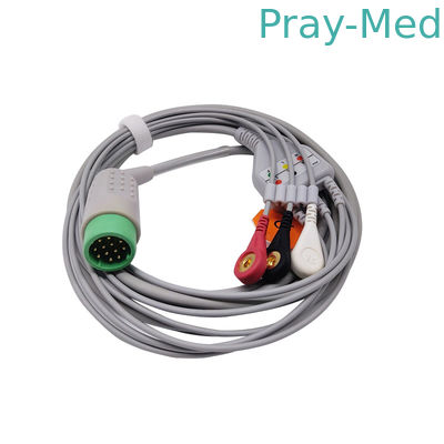 Cabo paciente 12 Pin Connect TPU Jacket11110-000029 de Lifepak ECG