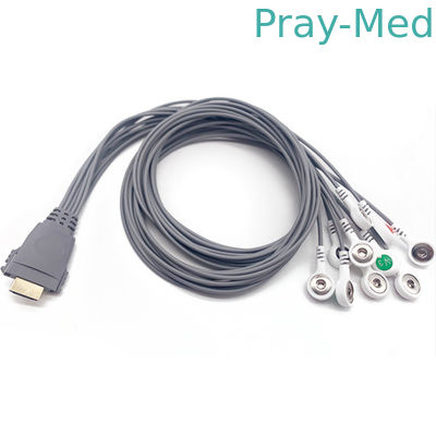Ligação 10 Ecg Holter Cable Grabber Connector de Landcome 1.5m