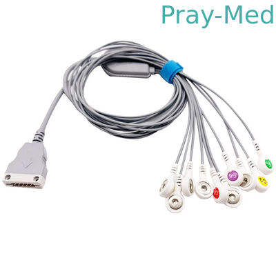 Beneware 10 ligações ECG Holter Cable com CE e ISO13485 para Beneware CT-086