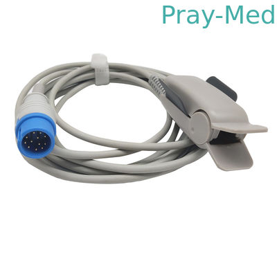 Delicado adulto 3m do sensor do grampo Spo2 do dedo de Zondan IMD12 em volta de Pin 12