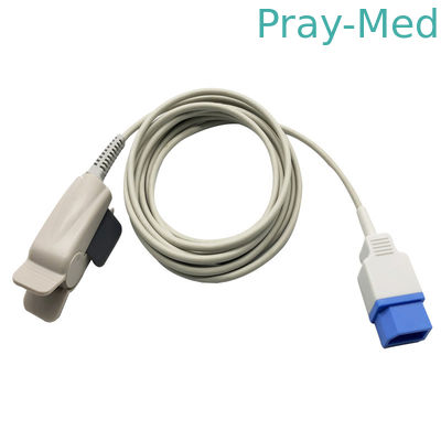 Conector de pino do norte do comprimento CE/ISO 8 do sensor 3m do adulto Spo2 de Meditec