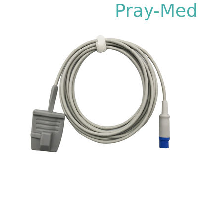 Comprimento macio adulto do sensor Spo2 3m do cinza TPU Drager