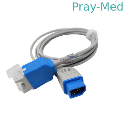 Cabo 2.4m do adaptador de Nihon Kohden Spo2 14 revestimento do Pin JL-900P TPU