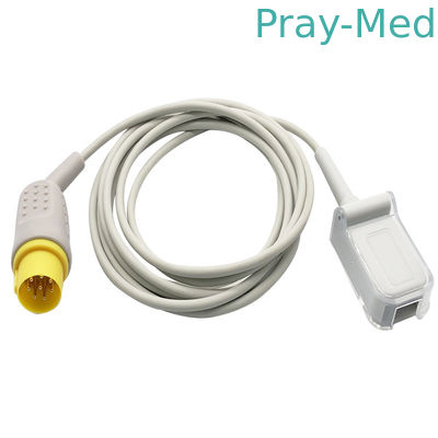 O adaptador de Datascope Spo2 do cabo de extensão do MEK Spo2 cabografa 8pin o conector 2.4m