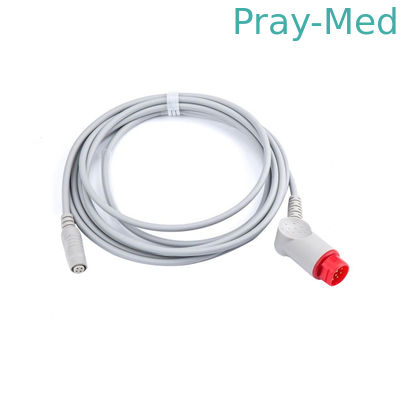 Comprimento do material 3.6M do cabo TPU do adaptador do transdutor de Mindray IBP para o conector T5/T8
