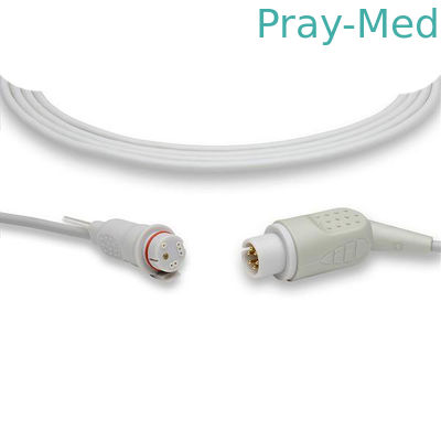 O comprimento de AAMI 2,7 medidores de IBP cabografa o transdutor de 6 Pin Connector With BD