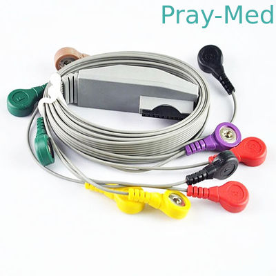 Cabo do ECG de Mortara Holter para o material do paciente TPU 6 meses de garantia 90cm