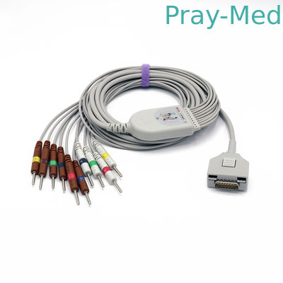 Fukuda Denshi MIM DB de pouco peso do cabo 0.9lb do ECG KP500 - conector 15