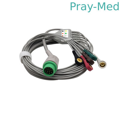 Revestimento descartável dos fios de ligação 12pin da ligação ECG Ecg de Biolight 5 TPU