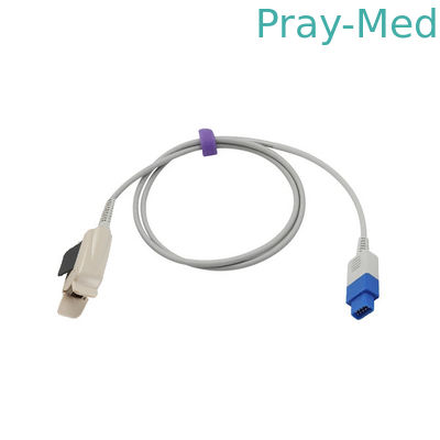 Precisão alta Comaptible GE Trusignal TS-F-D da ponta de prova do sensor do conector Spo2 de DB9 9P