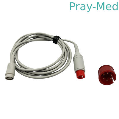Cabo invasor redondo Mindray 6pin da pressão sanguínea ao cabo do adaptador de 4pin IBP