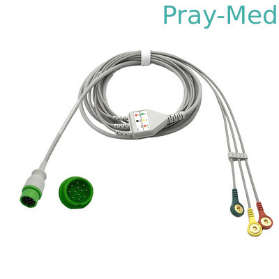 3 / 5 ligações um cabo de Pin Connector Infitron II Omni II Infinium do cabo 12 da parte ECG