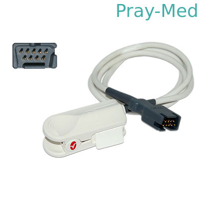 Conector 9pin 0.9m do sensor LNCS DCI 1863 do grampo Spo2 do dedo de  do adulto